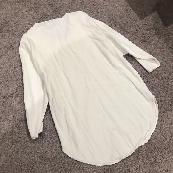 Victoria's Secret Gold Tag Vintage White Cream Embroidered Tunic Night Shirt - Picture 5 of 8